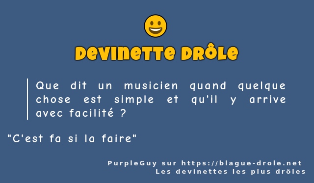 Que dit un musicien quand quelque chose est...