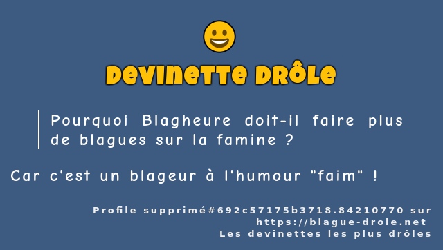 Pourquoi Blagheure doit-il faire plus de...