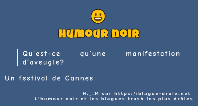 Qu’est-ce qu’une manifestation d’aveugle?