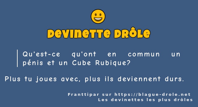 Qu'est-ce qu'ont en commun un pénis et un...