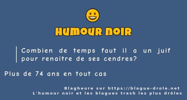 Combien de temps faut il a un juif pour...