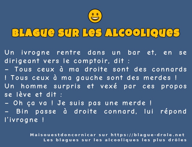 Un ivrogne rentre dans un bar et, en se...