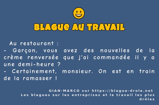   Au restaurant :