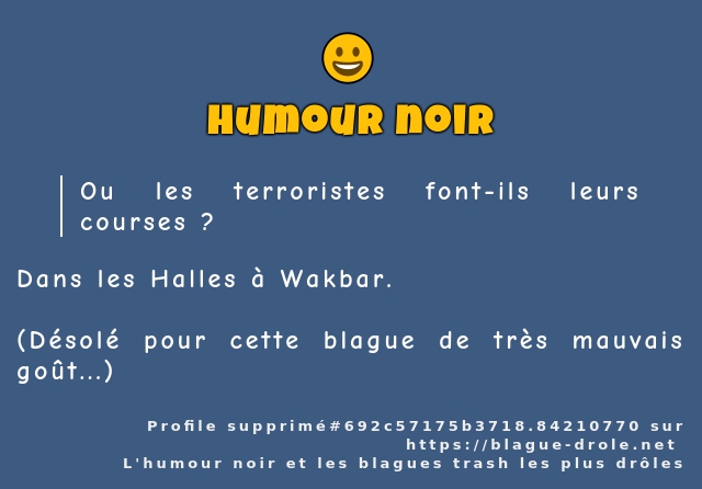 Ou les terroristes font-ils leurs courses ?