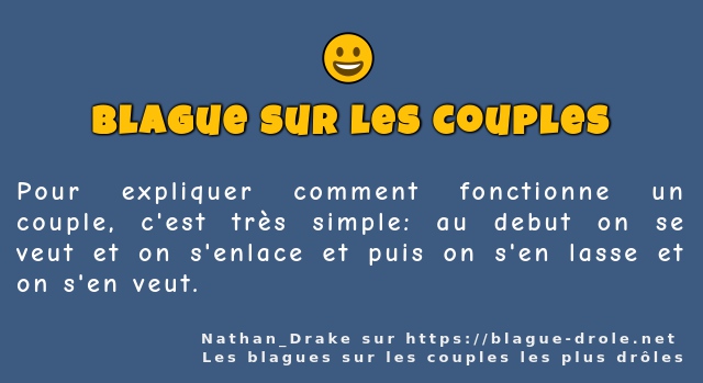 Pour expliquer comment fonctionne un couple,...
