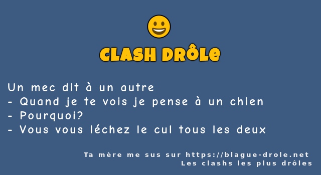 Un mec dit à un autre