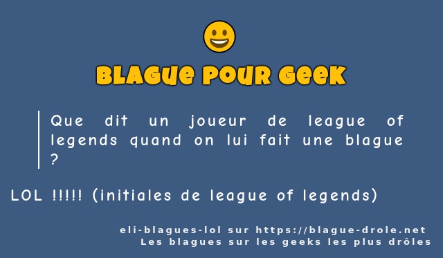 Que dit un joueur de league of legends quand...