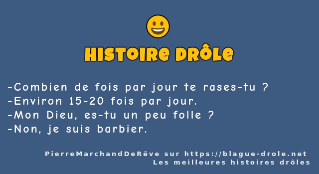 Combien de fois par jour te rases-tu ?