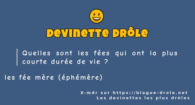 Quelles sont les fées qui ont la plus courte...