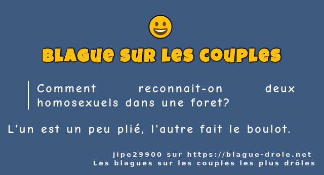 Comment reconnait-on deux homosexuels dans...