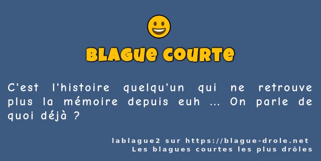 C'est l'histoire quelqu'un qui ne retrouve...