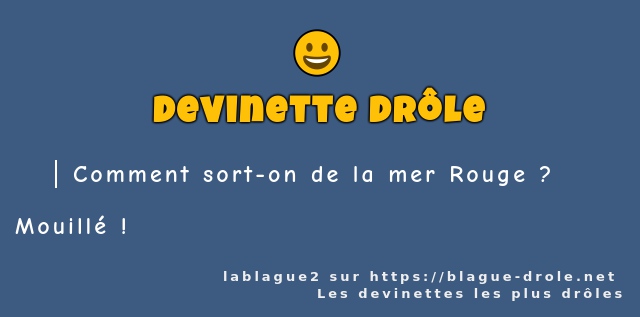 Comment sort-on de la mer Rouge ?