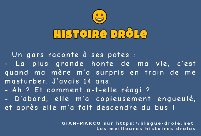   Un gars raconte à ses potes :