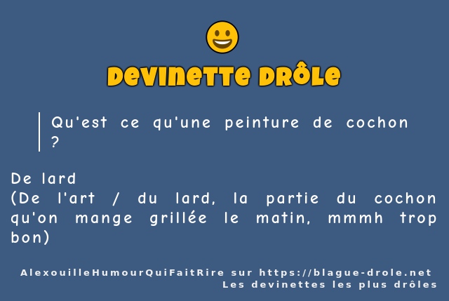 Qu'est ce qu'une peinture de cochon ?