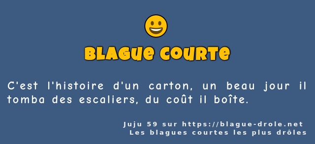 C'est l'histoire d'un carton, un beau jour...