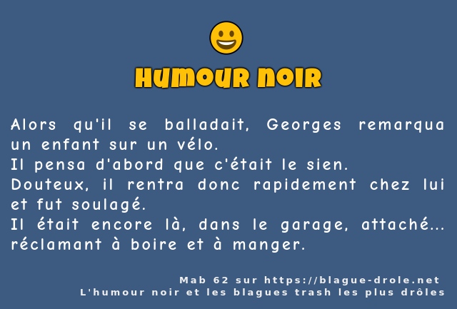 Alors qu'il se balladait, Georges remarqua...