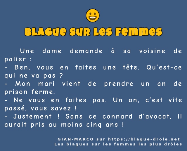  Une dame demande à sa voisine de palier :