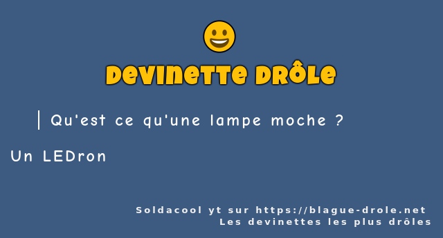 Qu'est ce qu'une lampe moche ?