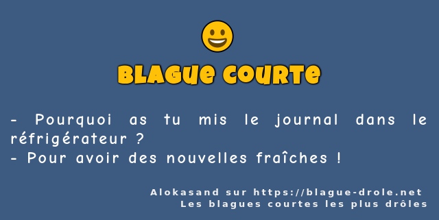 Pourquoi as tu mis le journal dans le...