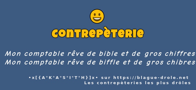 Mon comptable rêve de bible et de gros chi...