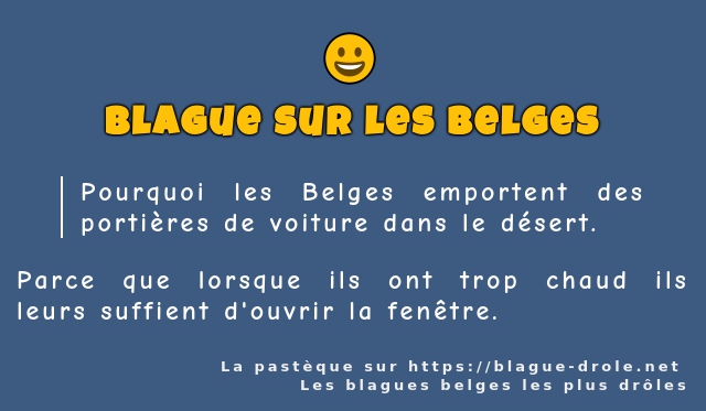 Pourquoi les Belges emportent des portières...