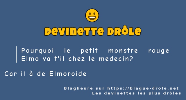 Pourquoi le petit monstre rouge Elmo va t'il...
