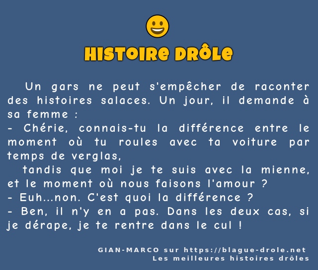   Un gars ne peut s'empêcher de raconter des...