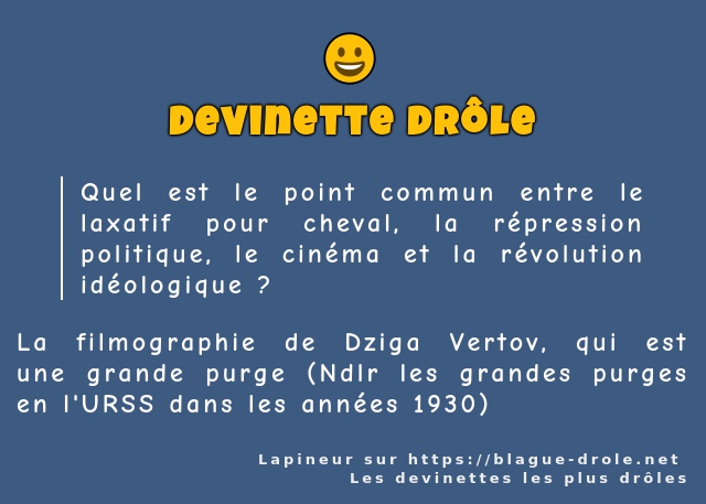 Quel est le point commun entre le laxatif...