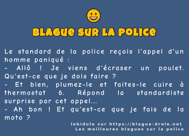Le standard de la police reçois l'appel d'un...