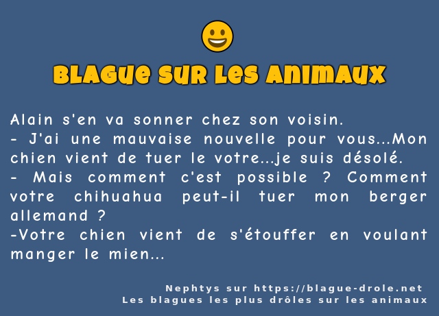 Alain s'en va sonner chez son voisin.