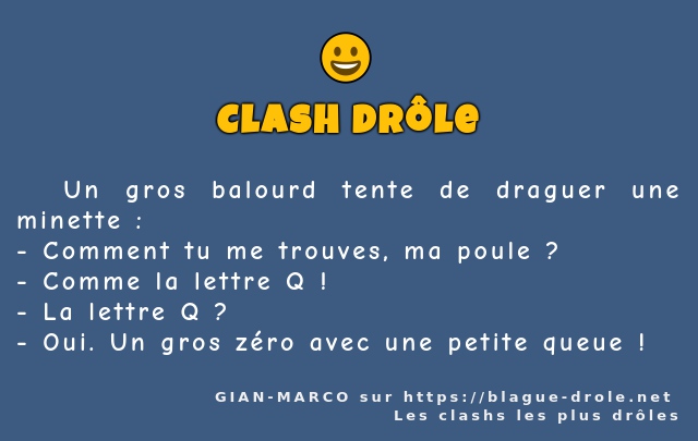   Un gros balourd tente de draguer une...