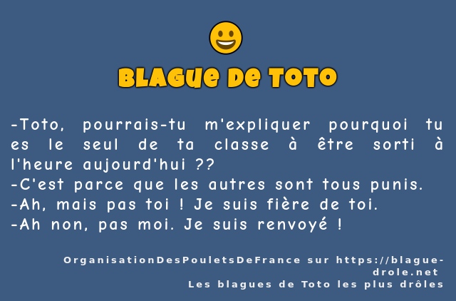 Toto, pourrais-tu m'expliquer pourquoi tu es...
