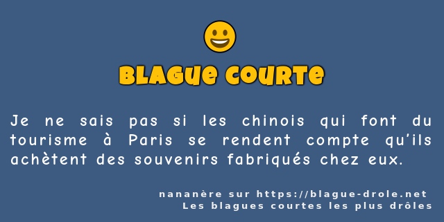 Je ne sais pas si les chinois qui font du...