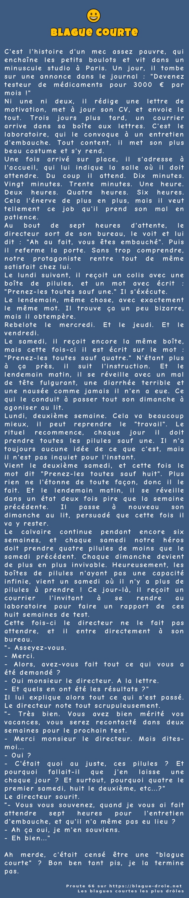 C'est l'histoire d'un mec assez pauvre, qui...