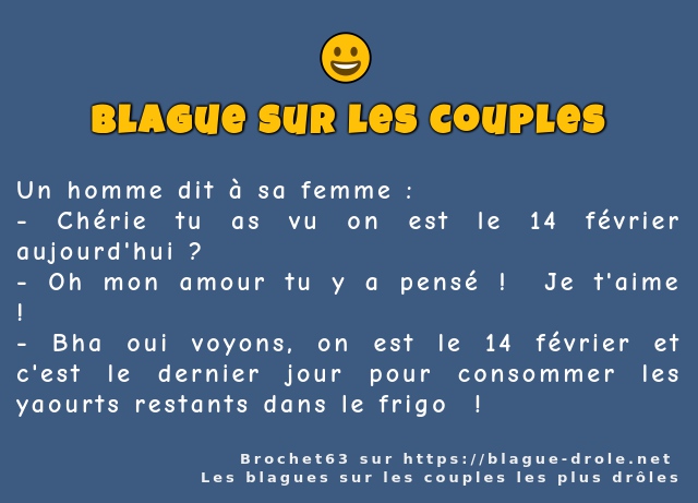 Un homme dit à sa femme : 