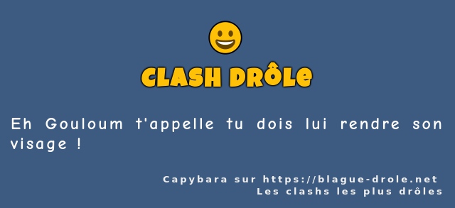 Eh Gouloum t'appelle tu dois lui rendre son...