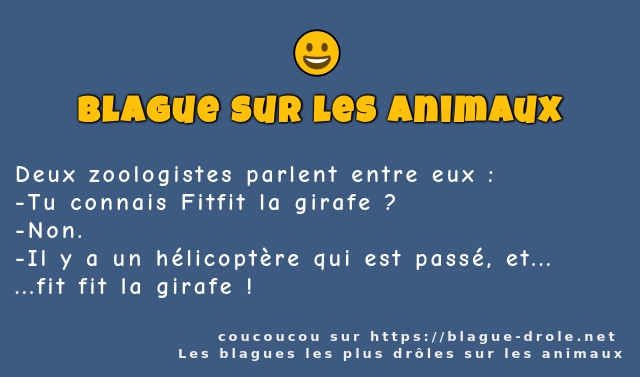 Deux zoologistes parlent entre eux :