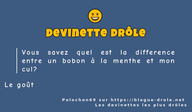 Vous savez quel est la difference entre un...