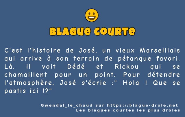 C'est l'histoire de José, un vieux...