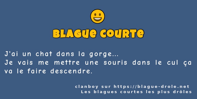 J'ai un chat dans la gorge...