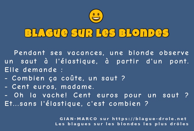   Pendant ses vacances, une blonde observe...