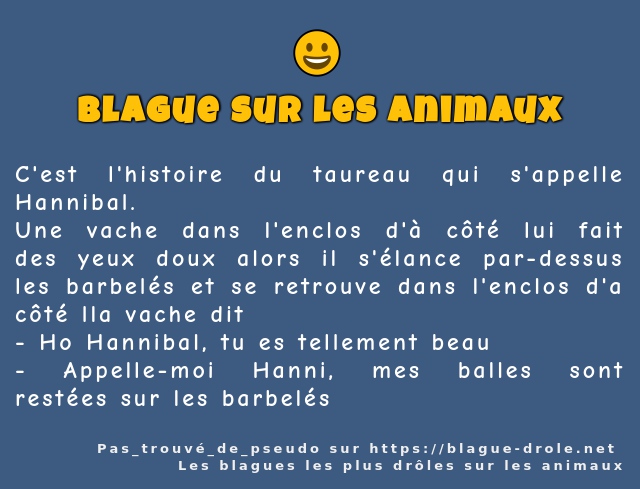 C'est l'histoire du taureau qui s'appelle...