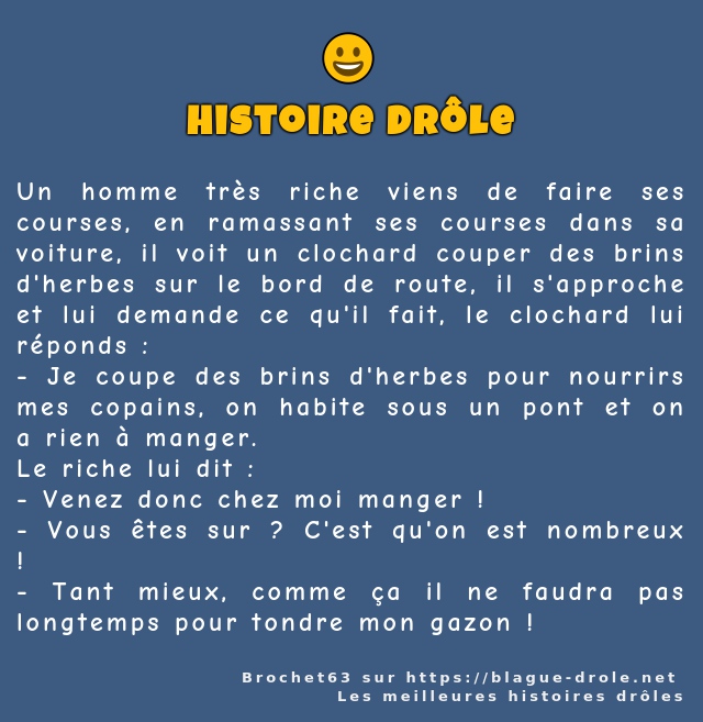 Un homme très riche viens de faire ses...