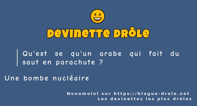 Qu'est se qu'un arabe qui fait du saut en...
