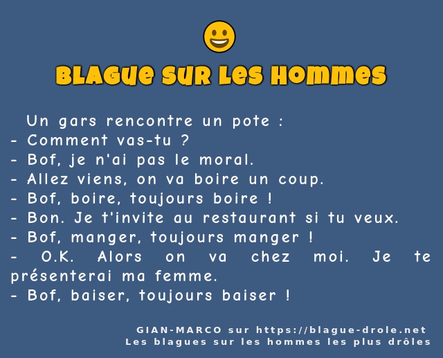   Un gars rencontre un pote :