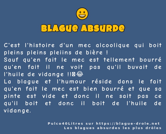C'est l'histoire d'un mec alcoolique qui...