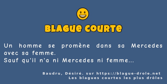 Un homme se promène dans sa Mercedes avec sa...