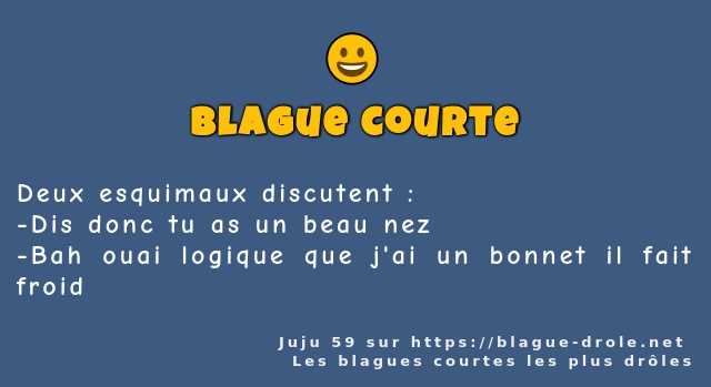 Deux esquimaux discutent :