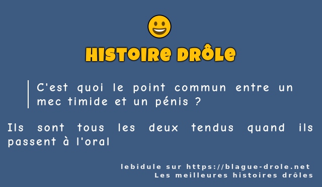 C'est quoi le point commun entre un mec...