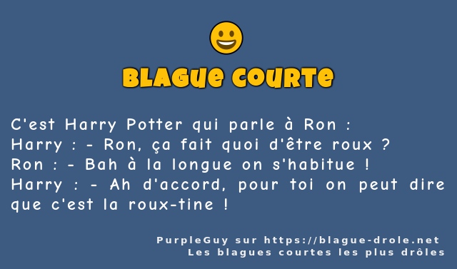 C'est Harry Potter qui parle à Ron : 